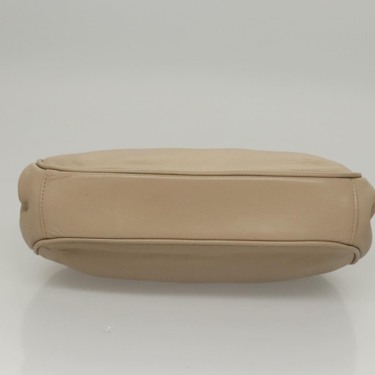 Celine CELINE Hand Bag Leather Beige Authentic 117663