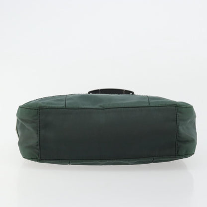 Prada PRADA Shoulder Bag Nylon Green Silver Authentic bs34473