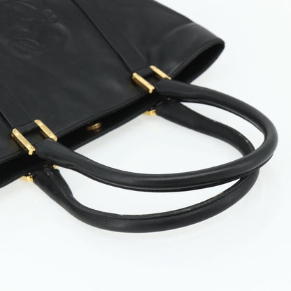 Loewe LOEWE Anagram Tote Bag Leather Black Gold Authentic 162466