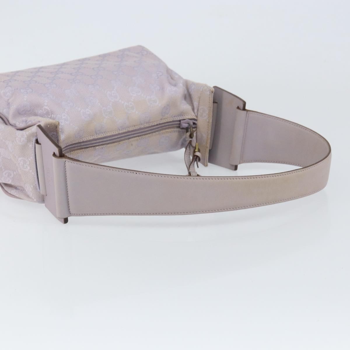 Gucci GUCCI GG Canvas Shoulder Bag Purple Gold 92699 Authentic 158466