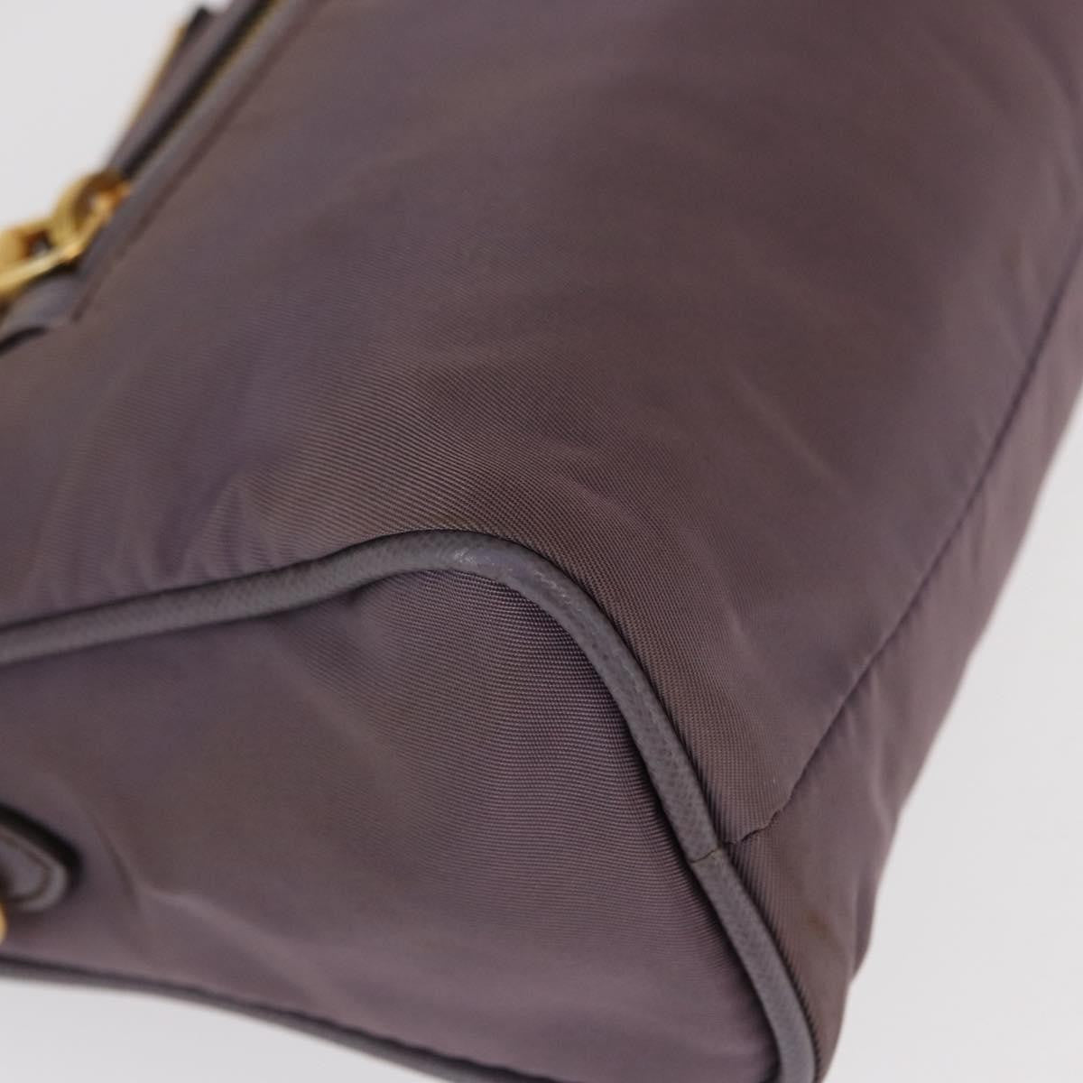 Prada PRADA Shoulder Bag Nylon Gold Purple Authentic 156015