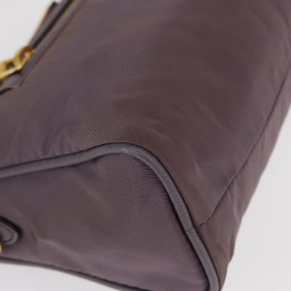 Prada PRADA Shoulder Bag Nylon Gold Purple Authentic 156015