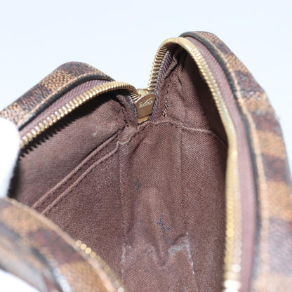 Louis Vuitton LOUIS VUITTON Damier Ebene Pochette Billets Macau Clutch Bag N61739 Authentic BA11690