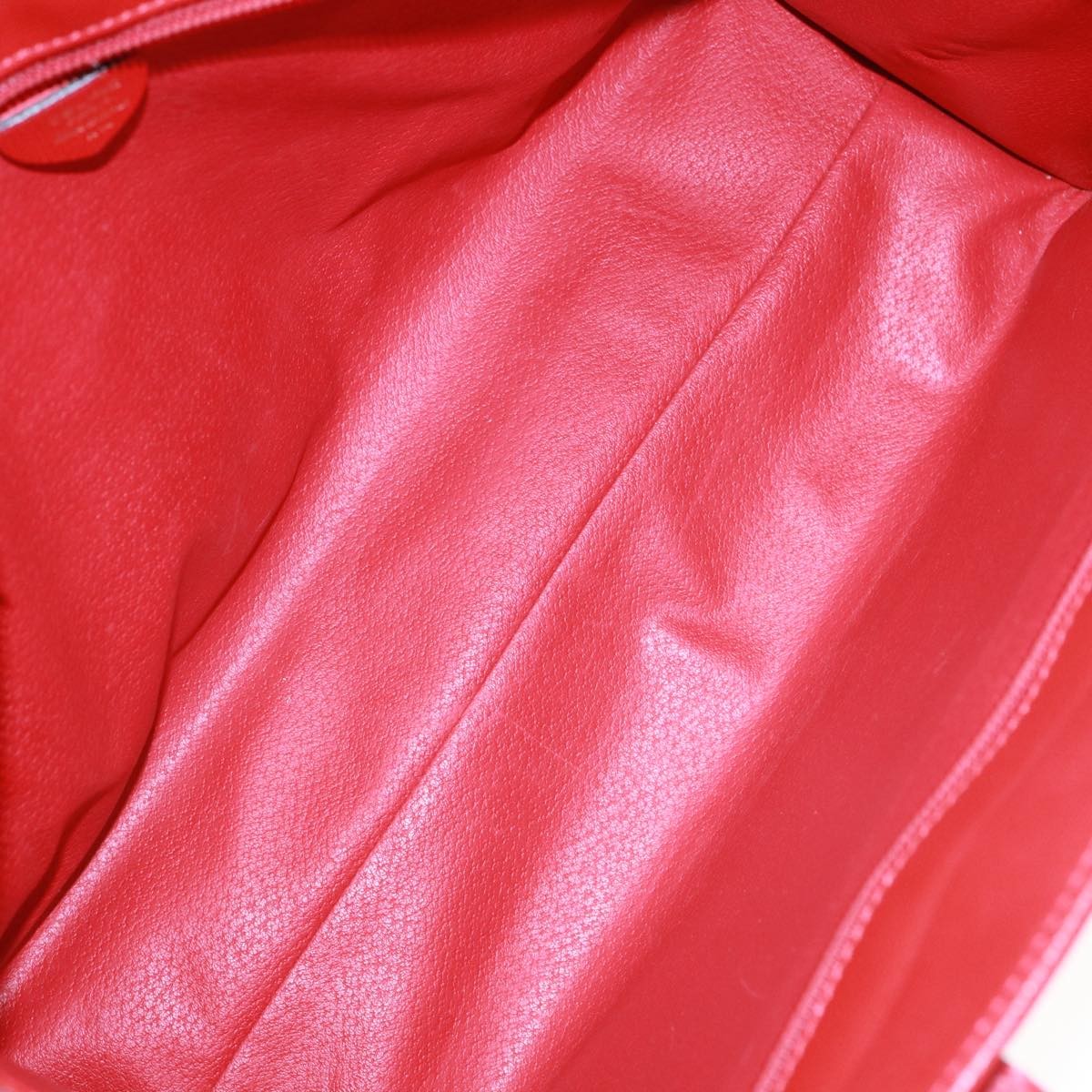 Celine CELINE Shoulder Bag Leather Red Authentic bs15049
