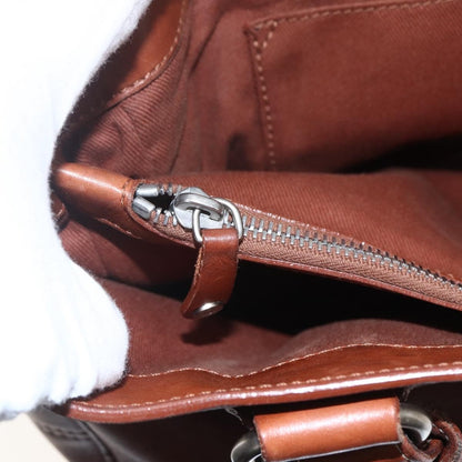 Celine CELINE Boogie bag Hand Bag Leather Brown Silver Authentic ka853