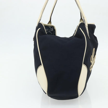 Gucci GUCCI Tote Bag Canvas Gold Navy 169949 Authentic bs34912