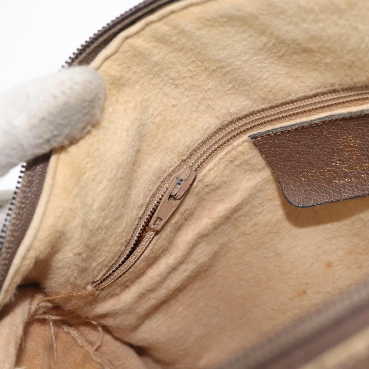 Gucci GUCCI GG Supreme Web Sherry Line Boston Bag PVC Beige Gold 40 02 006 Authentic BAZ556