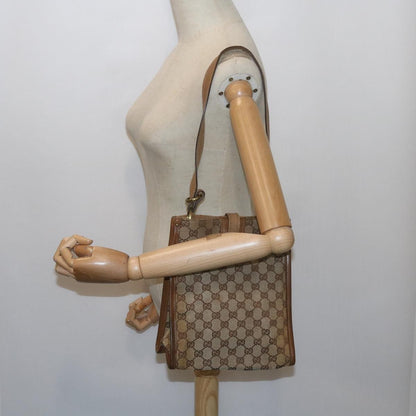 Gucci GUCCI GG Canvas Shoulder Bag Beige 110292 Authentic 61802