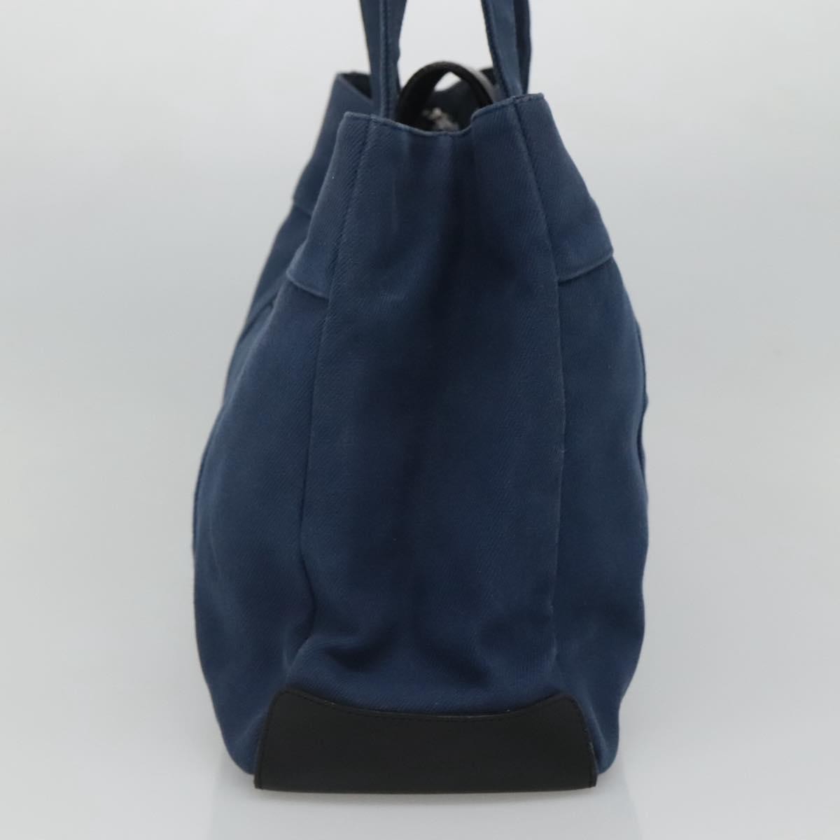 Burberry BURBERRY Blue Label Tote Bag Canvas Blue Authentic ti2869