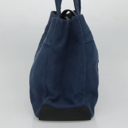 Burberry BURBERRY Blue Label Tote Bag Canvas Blue Authentic ti2869