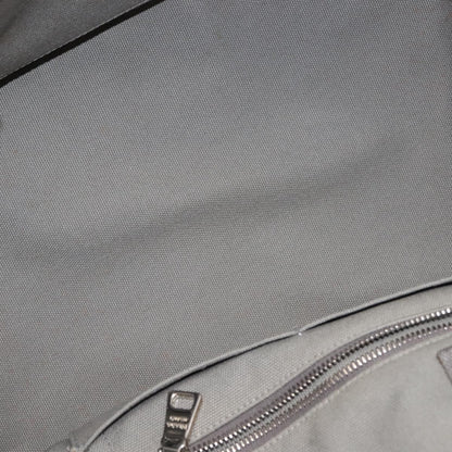 Prada PRADA Canapa MM Hand Bag Canvas Gray Silver Authentic hk3116