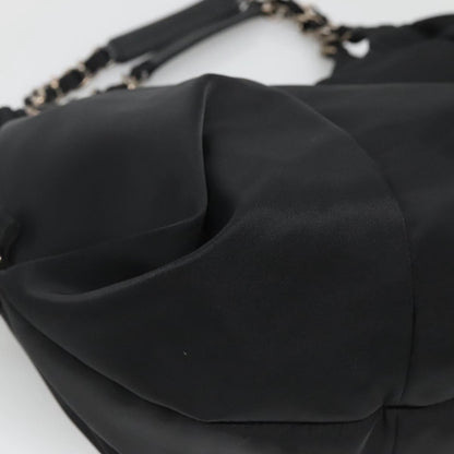 Salvatore Ferragamo Salvatore Ferragamo Chain Shoulder Bag Nylon Black Authentic 129646
