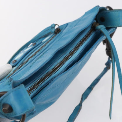 Balenciaga BALENCIAGA The Shoulder Shoulder Bag Leather Blue 138226 Authentic 149200