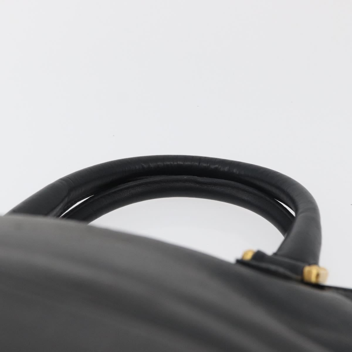 Loewe LOEWE Anagram Hand Bag Leather Black Gold Authentic bs34927
