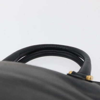 Loewe LOEWE Anagram Hand Bag Leather Black Gold Authentic bs34927