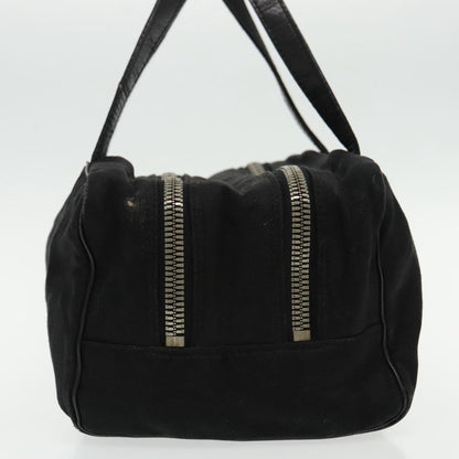 Fendi FENDI Hand Bag Cotton Nylon Black Silver Authentic ti2136