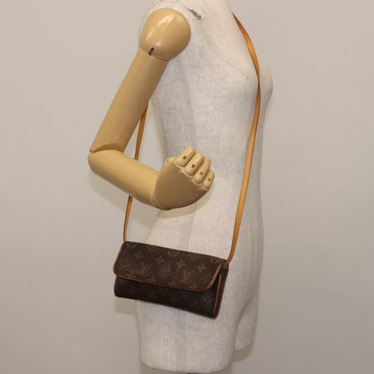 Louis Vuitton LOUIS VUITTON Monogram Pochette Twin PM Shoulder Bag M51854 LV Authentic gh816