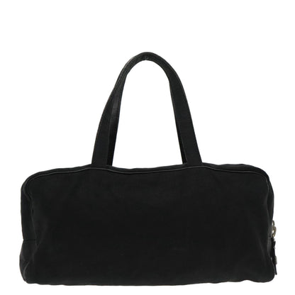 Fendi FENDI Hand Bag Cotton Nylon Black Silver Authentic ti2136
