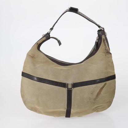 Gucci GUCCI Hand Bag Canvas nylon 4 Set Beige Black Green Authentic bs30536