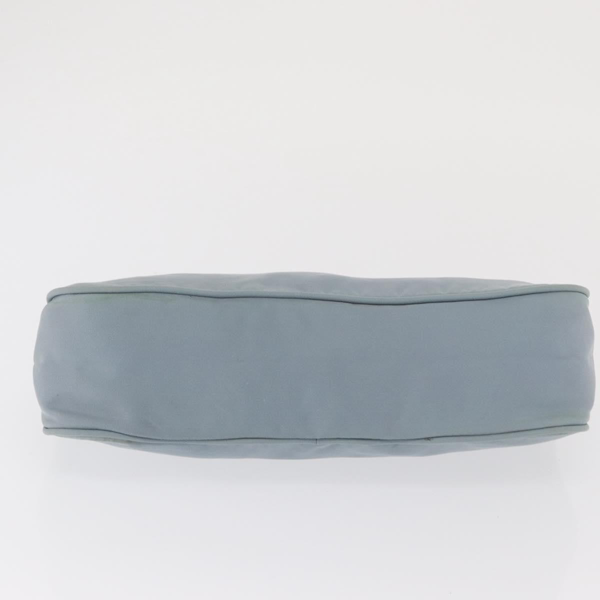 Prada PRADA Accessory Pouch Nylon Light Blue Silver Authentic 170583 Bag