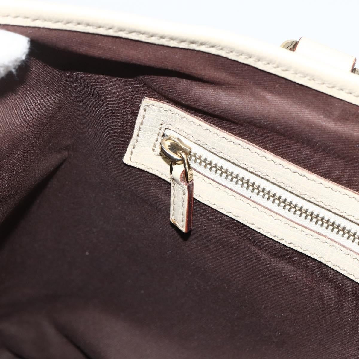 Gucci GUCCI GG Canvas Sherry Line Hand Bag Beige Gold 137396 Authentic ep13635