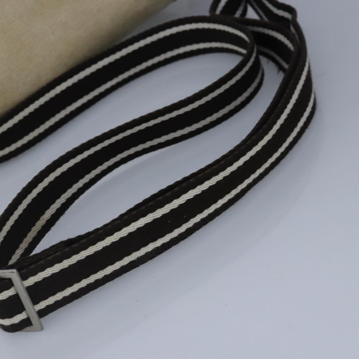 Burberry BURBERRY Shoulder Bag Canvas Beige Authentic ti2263