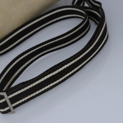 Burberry BURBERRY Shoulder Bag Canvas Beige Authentic ti2263