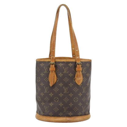 Louis Vuitton LOUIS VUITTON Monogram Bucket PM Shoulder Bag M42238 LV Authentic bs35325