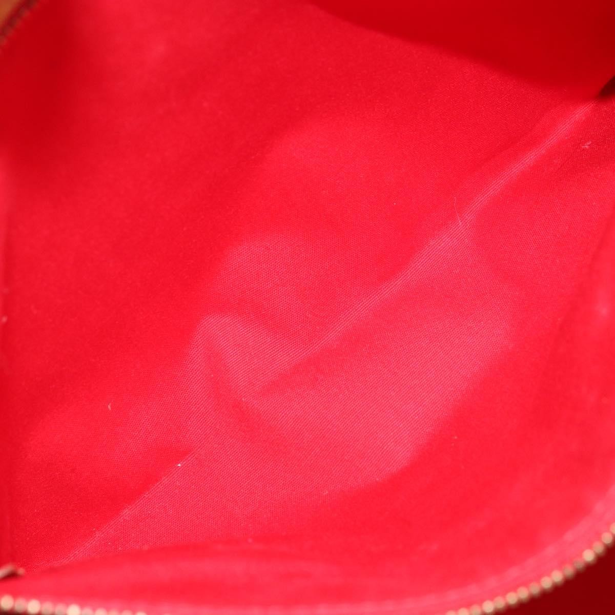Louis Vuitton LOUIS VUITTON Monogram Vernis Reade GM Tote Bag Red M91084 LV Authentic AMZ416