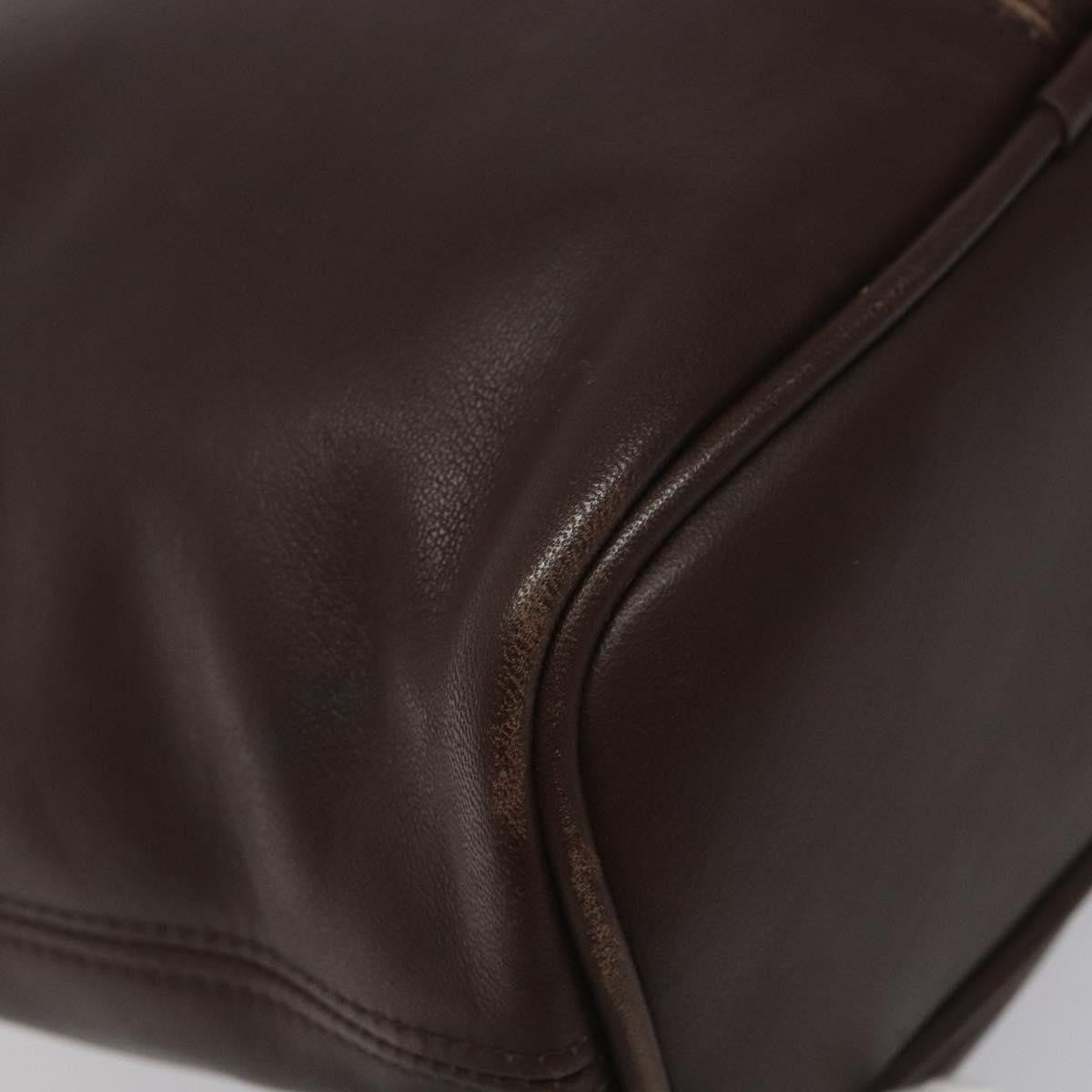 Coach Coach Shoulder Bag Leather Brown gold Authentic am8019
