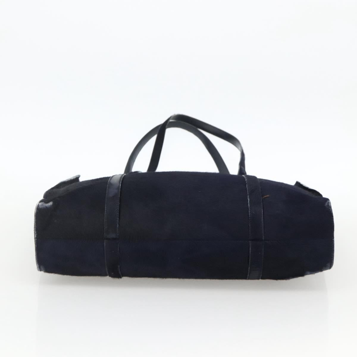 Prada PRADA Tote Bag Harako leather Navy Authentic 167194