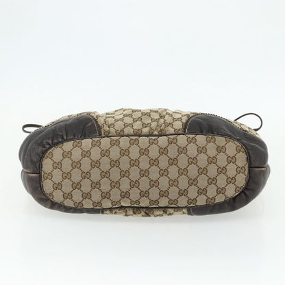 Gucci GUCCI GG Canvas Histeria Tote Bag Beige Gold 211954 Authentic 175958