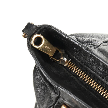 Chloé Chloé Chloe Etel Hand Bag Leather 2way Black Authentic BA6838