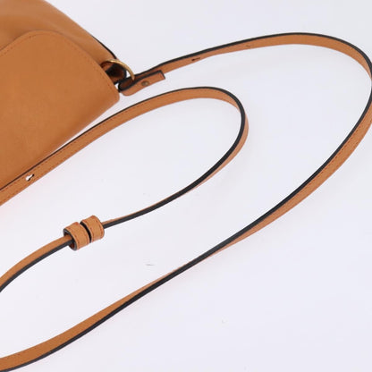 Chloé Chloé Chloe Shoulder Bag Leather Orange Gold Authentic BA5902