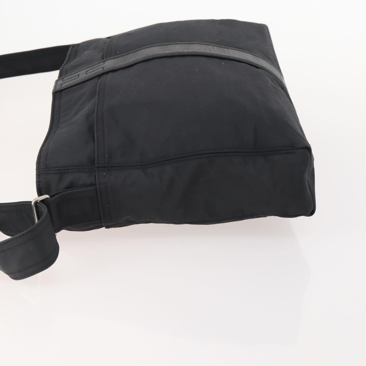 Hermès Hermès HERMES Acapulco Basas MM Shoulder Bag Nylon Black Authentic BAZ192