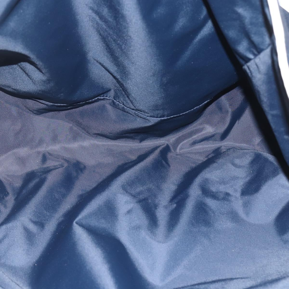 Gucci GUCCI Tote Bag Nylon Navy Silver 169943 Authentic fm4956