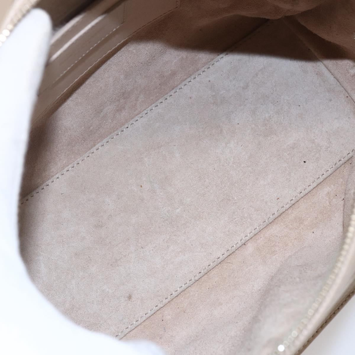 Saint Laurent SAINT LAURENT Mini Boston Bag Leather 2way Beige Gold Authentic bs30083