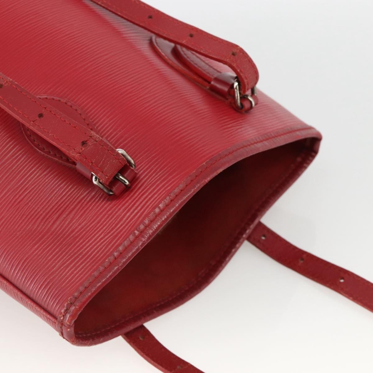 Louis Vuitton LOUIS VUITTON Epi Bucket PM Shoulder Bag Red M5899E LV Authentic bs34346