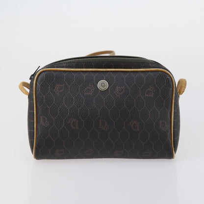 Dior Christian Dior BOTTEGA VENETA Hand Bag Suede PVC 2 Set Brown Gold Authentic bs30859