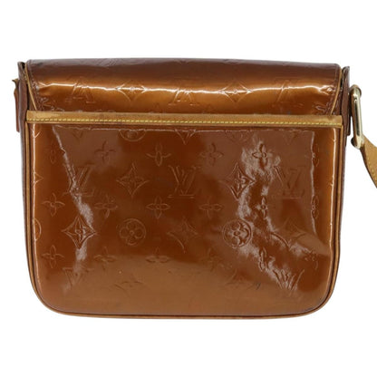 Louis Vuitton LOUIS VUITTON Monogram Vernis Christie GM Bag Bronze M91107 LV Authentic 147762