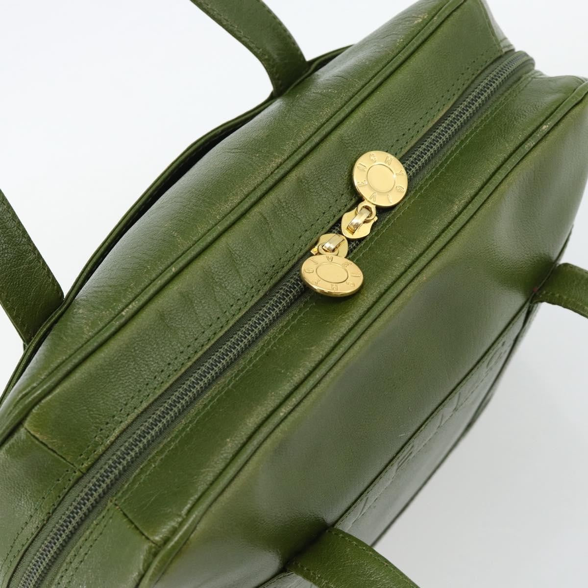 Givenchy GIVENCHY Hand Bag Leather Khaki Gold Authentic BA12916