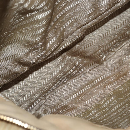 Prada PRADA Hand Bag Leather 2way Ivory Gold Authentic 173213
