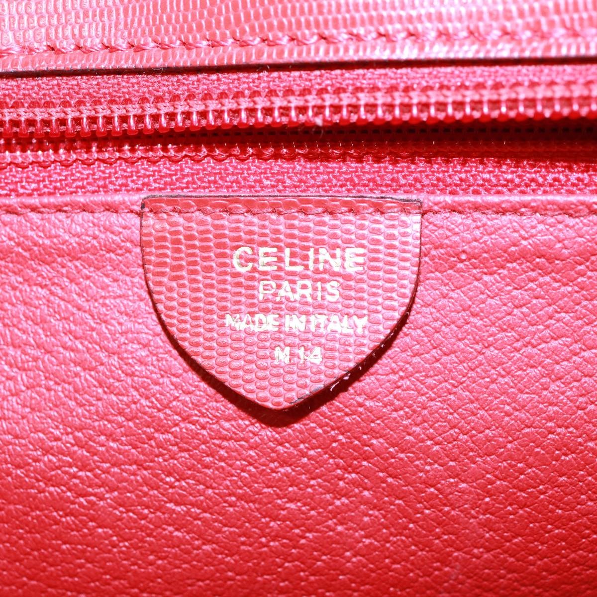 Celine CELINE Shoulder Bag Leather Red Authentic bs15049