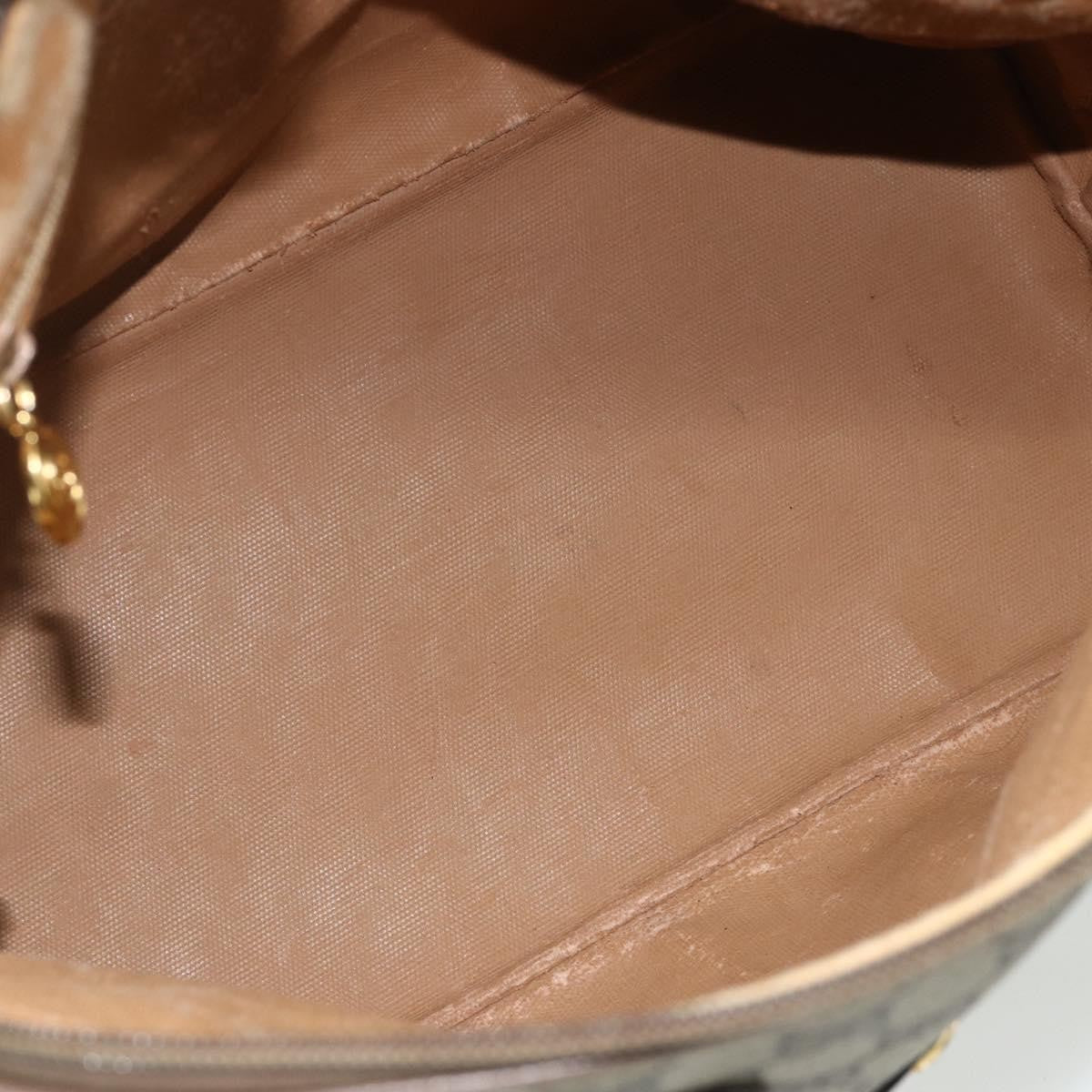 Gucci GUCCI GG Supreme Hand Bag PVC 2way Beige Gold Authentic 179199