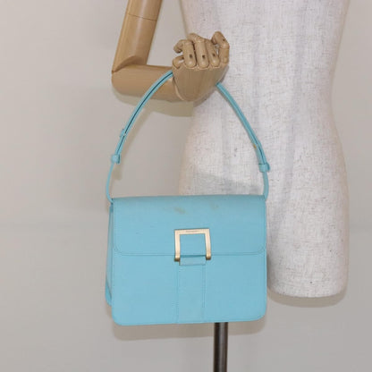 Saint Laurent SAINT LAURENT Shoulder Bag Canvas Light Blue Authentic BA5491