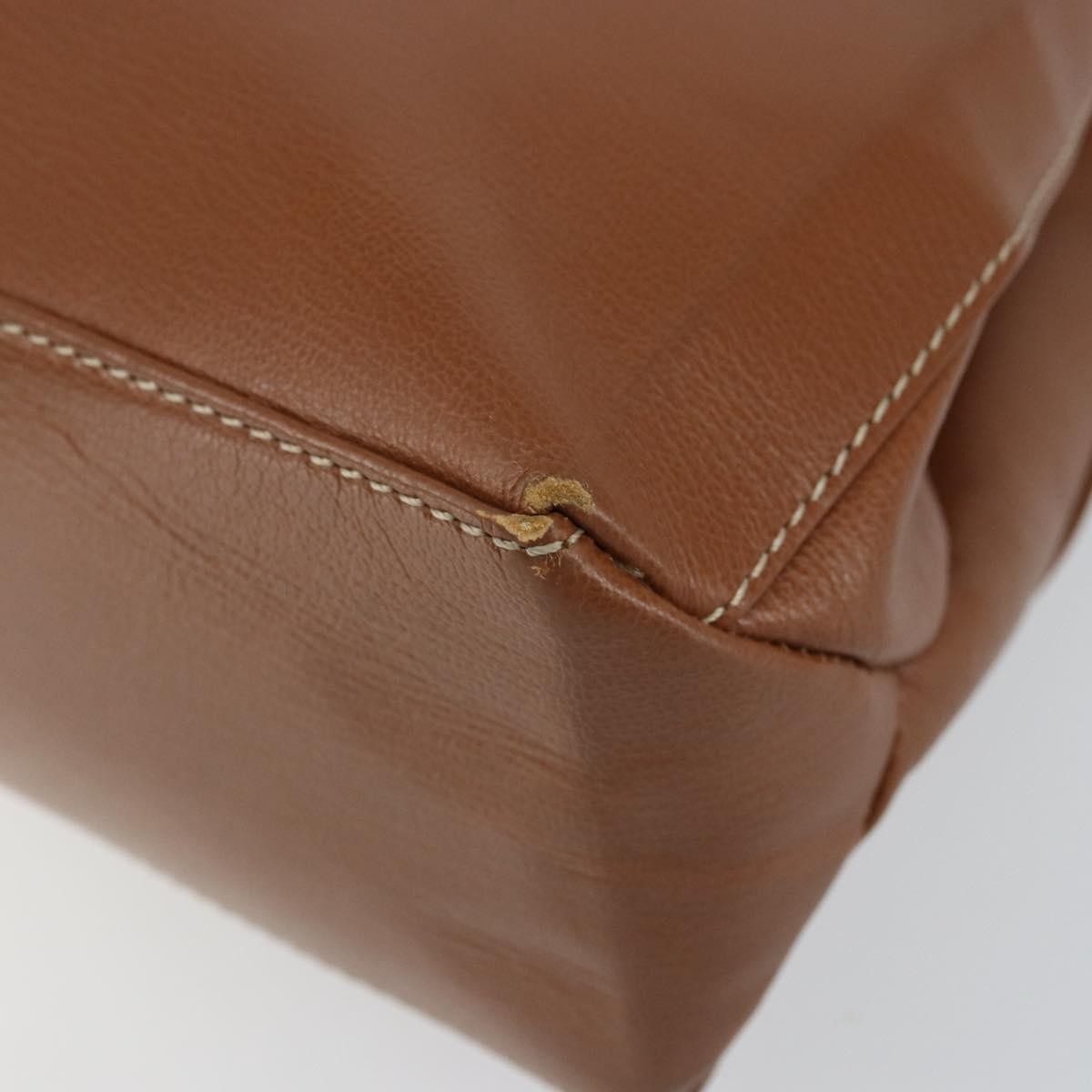Loewe LOEWE Velazquez Hand Bag Suede Leather Brown Gold Authentic ep11077