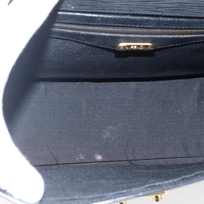Fendi FENDI Hand Bag Leather Black Gold Authentic ka2601