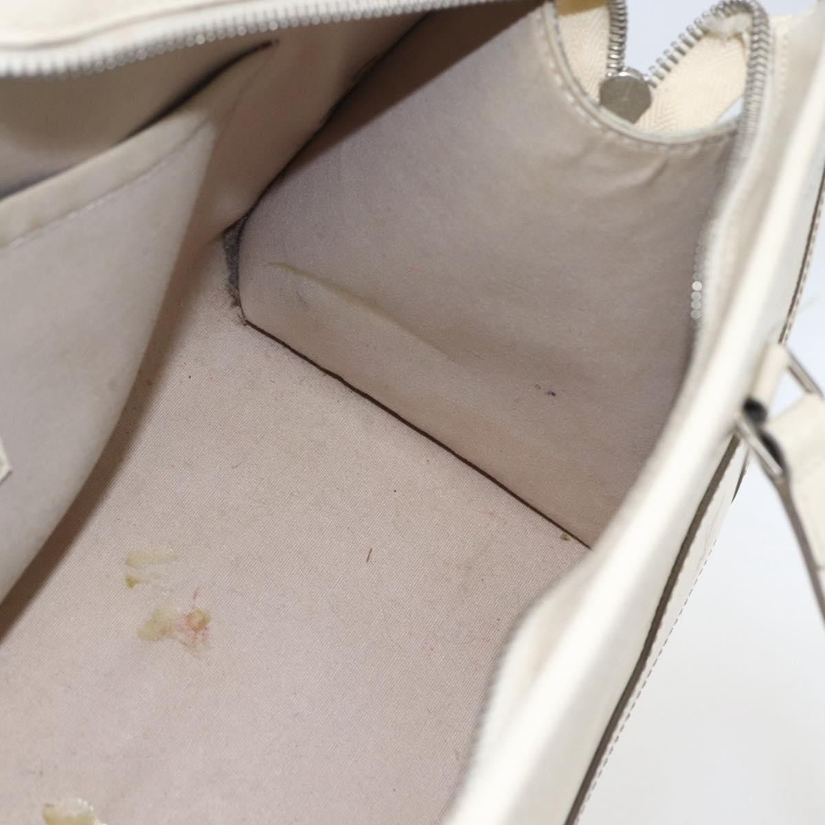 Louis Vuitton LOUIS VUITTON Epi Madeleine PM Hand Bag White Yvoire M5933J LV Authentic 160228