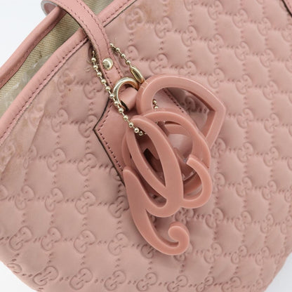 Gucci GUCCI GG Canvas Tote Bag Nylon Pink Gold 211976 Authentic LNZ669