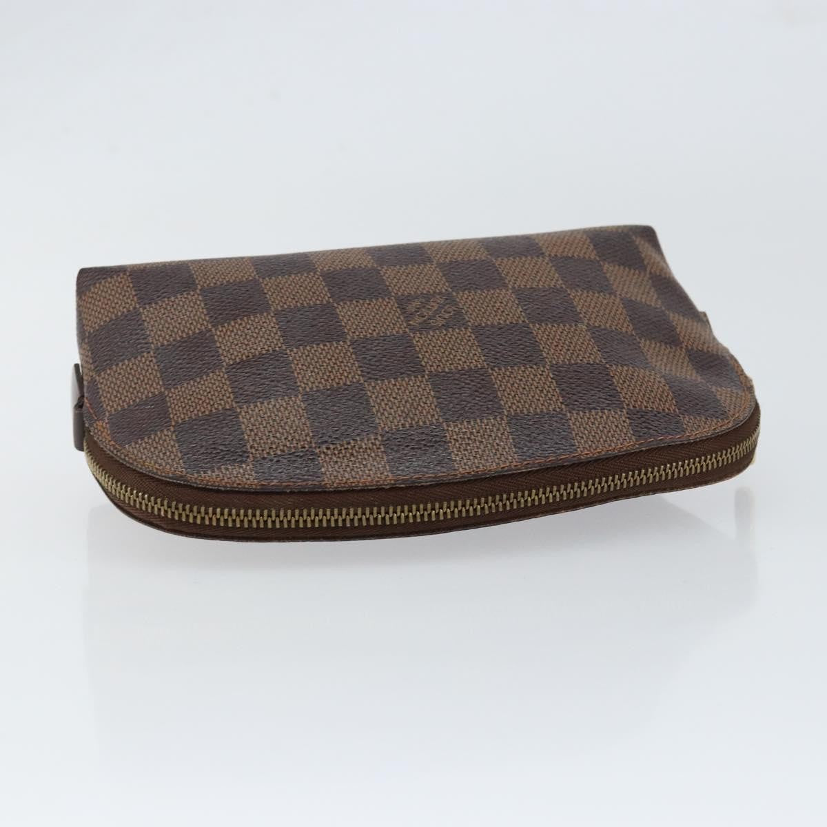 Louis Vuitton LOUIS VUITTON Damier Ebene Pochette Cosmetic PM Pouch N47516 LV Authentic 153562 Bag